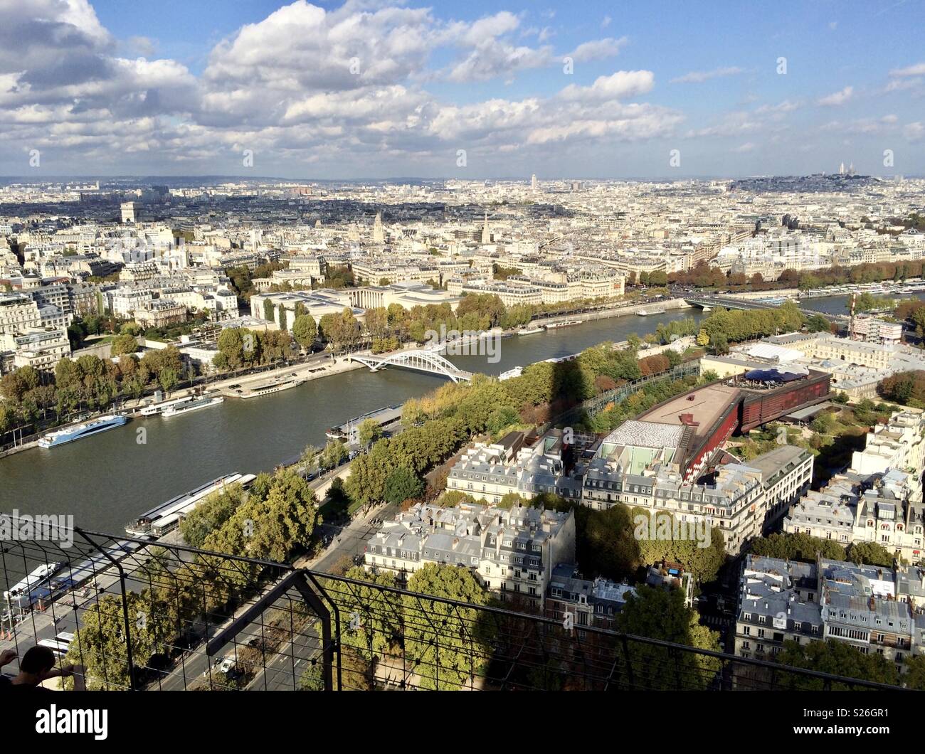 View from the Eiffel Tower - Smartphone Captured Stock Image