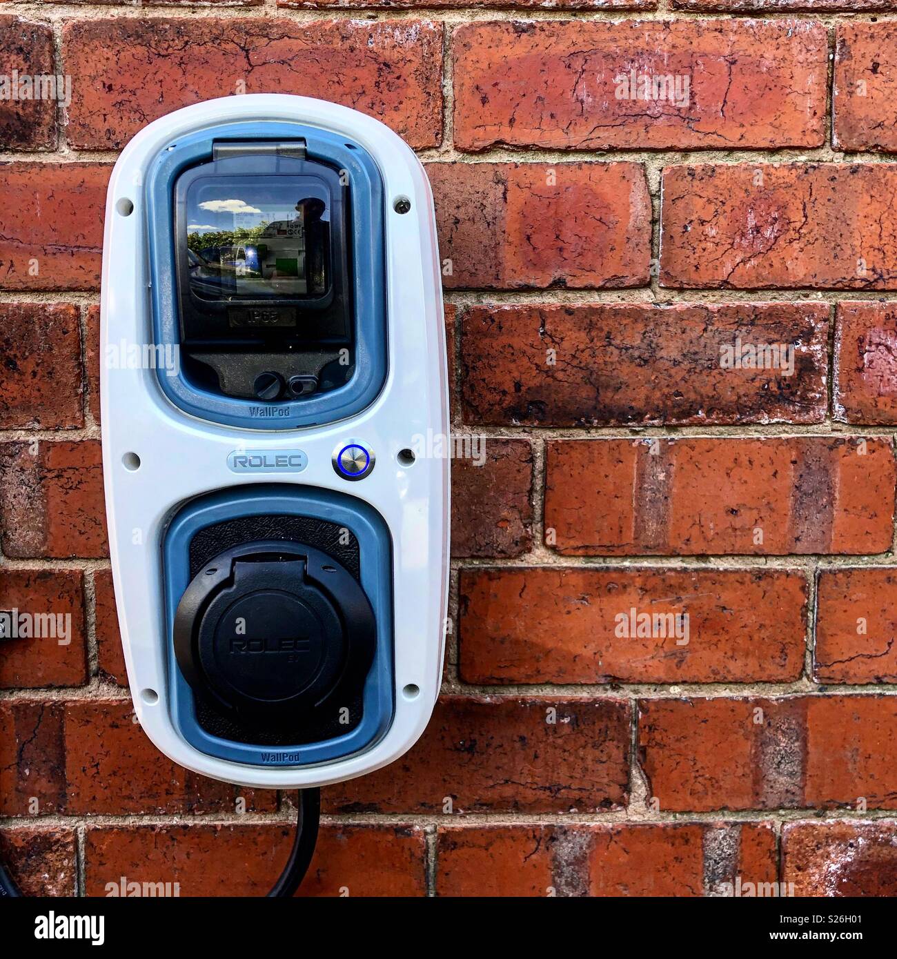 Electric Car Charging Point Stock Photo Alamy