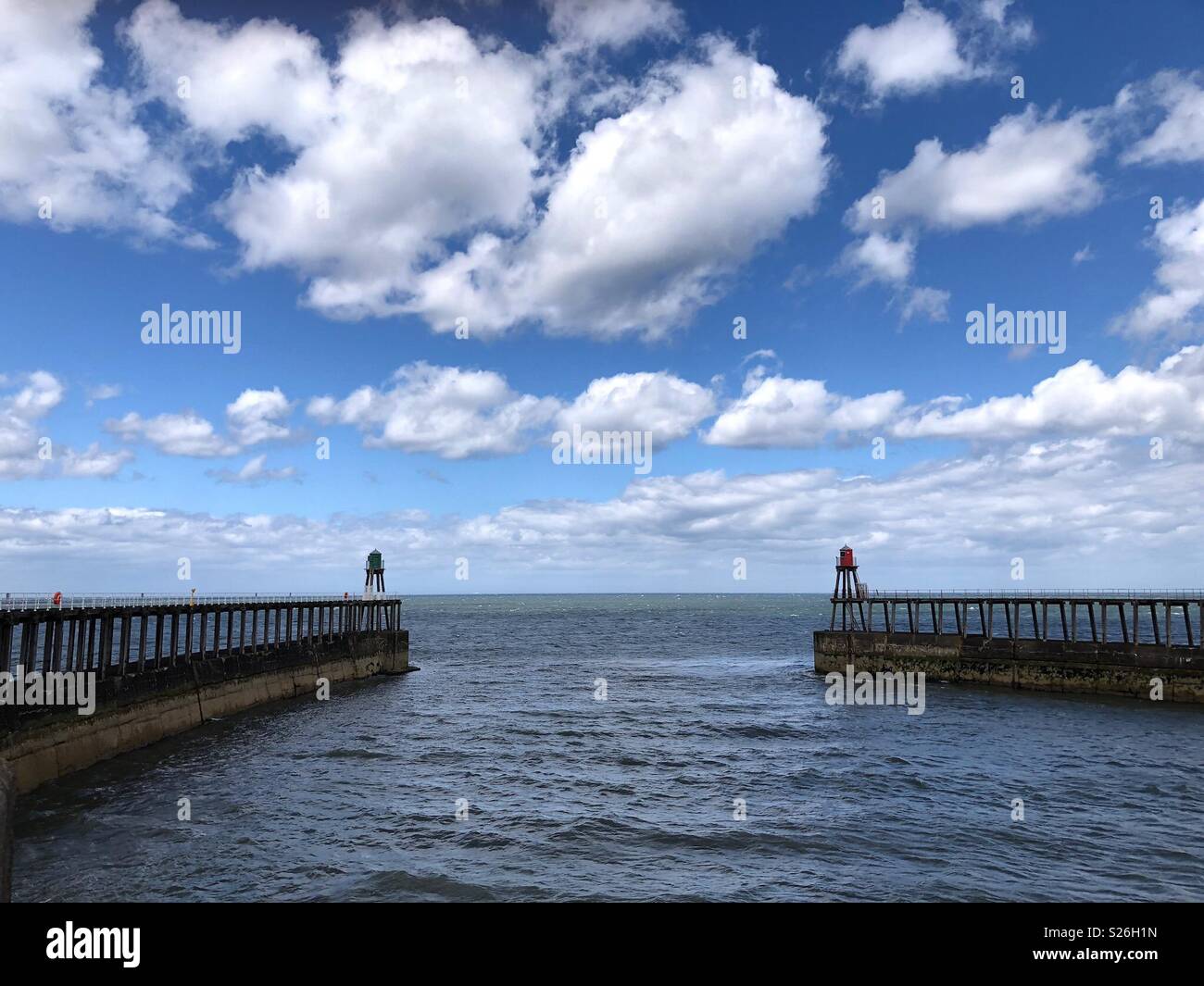 Harbour entrance, Whitby, North Yorkshire, UK Stock Photo Alamy