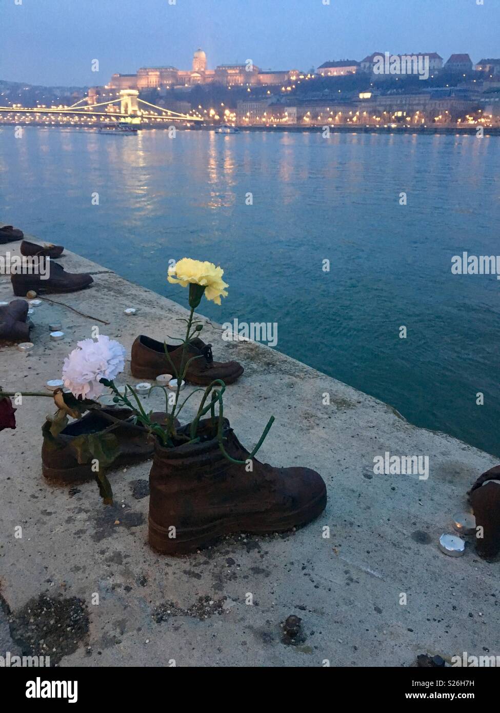 Budapest the shoes Stock Photo Alamy