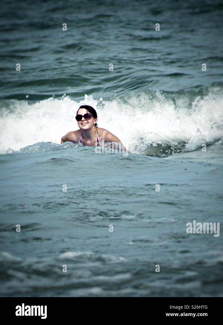 Surfing at Cocoa Beach in Florida Orlando Stock Photo Alamy