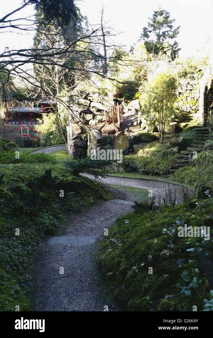 Biddulph grange National Trust stoke on Trent - Smartphone Captured Stock Image