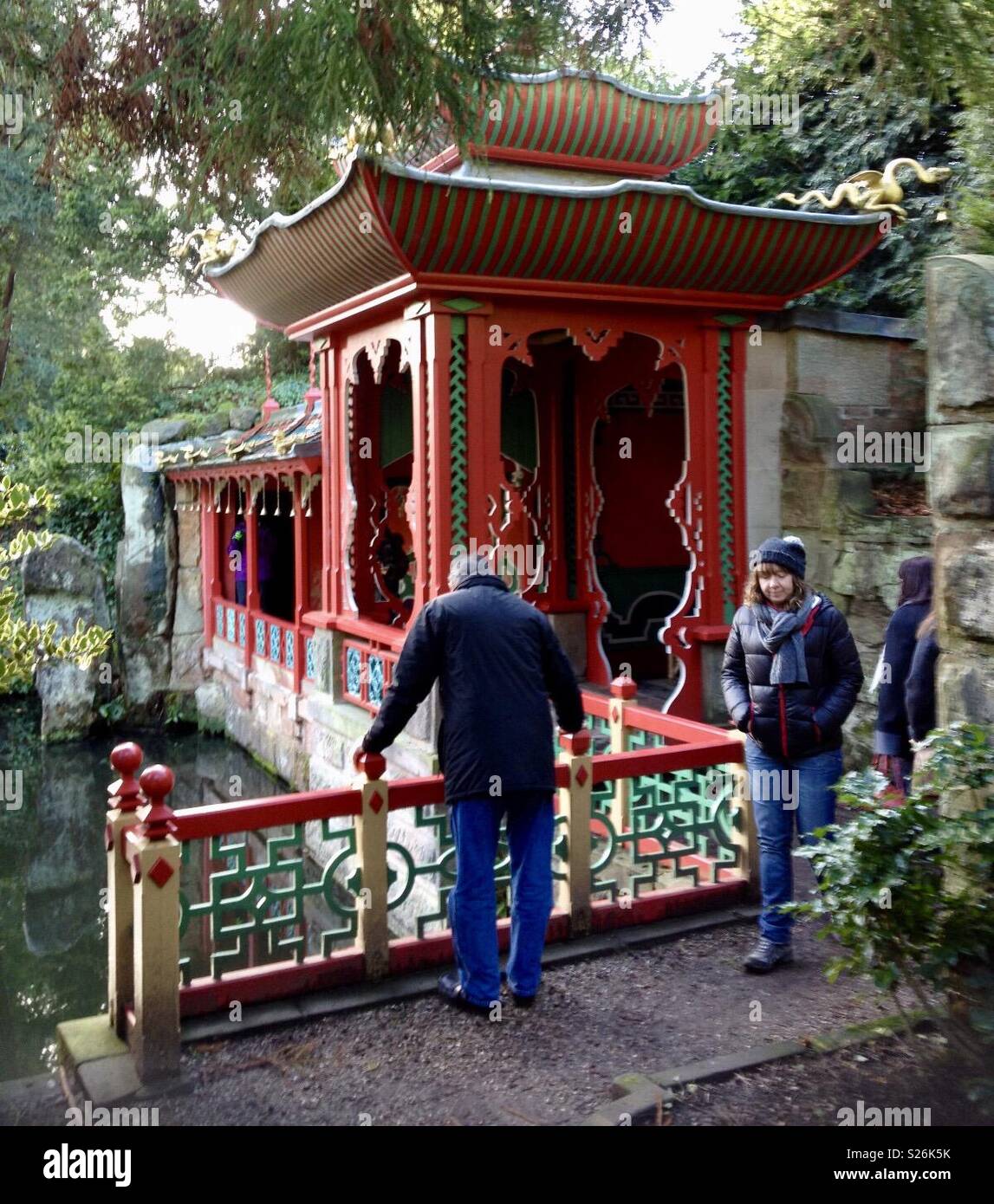 Biddulph grange National trust stoke on Trent - Smartphone Captured Stock Image