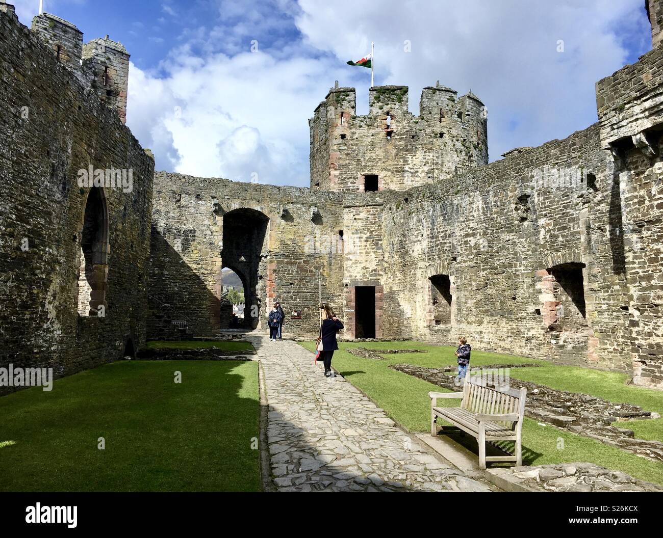 Conwy castle - Smartphone Captured Stock Image