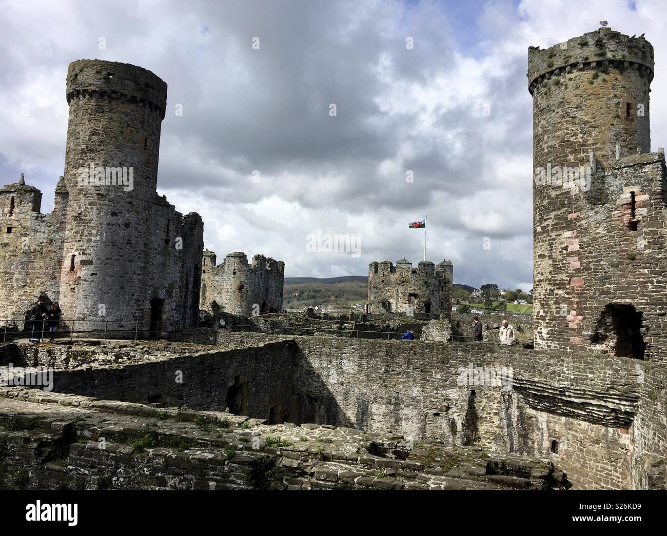 Conwy castle - Smartphone Captured Stock Image