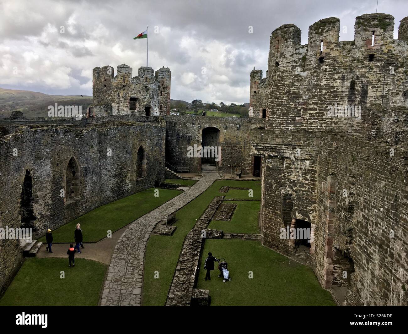 Conwy Castle - Smartphone Captured Stock Image