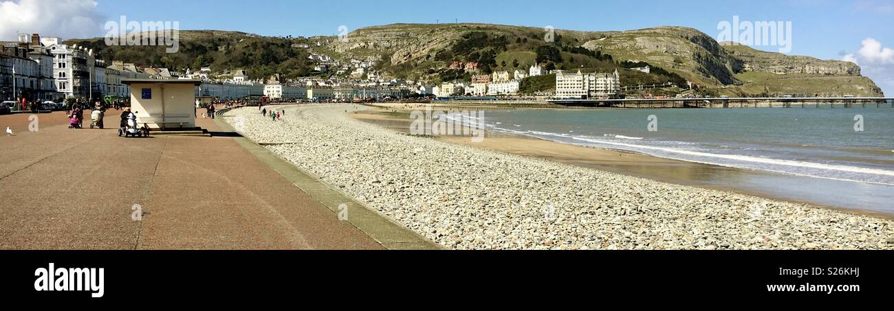Llandudno promenade - Smartphone Captured Stock Image