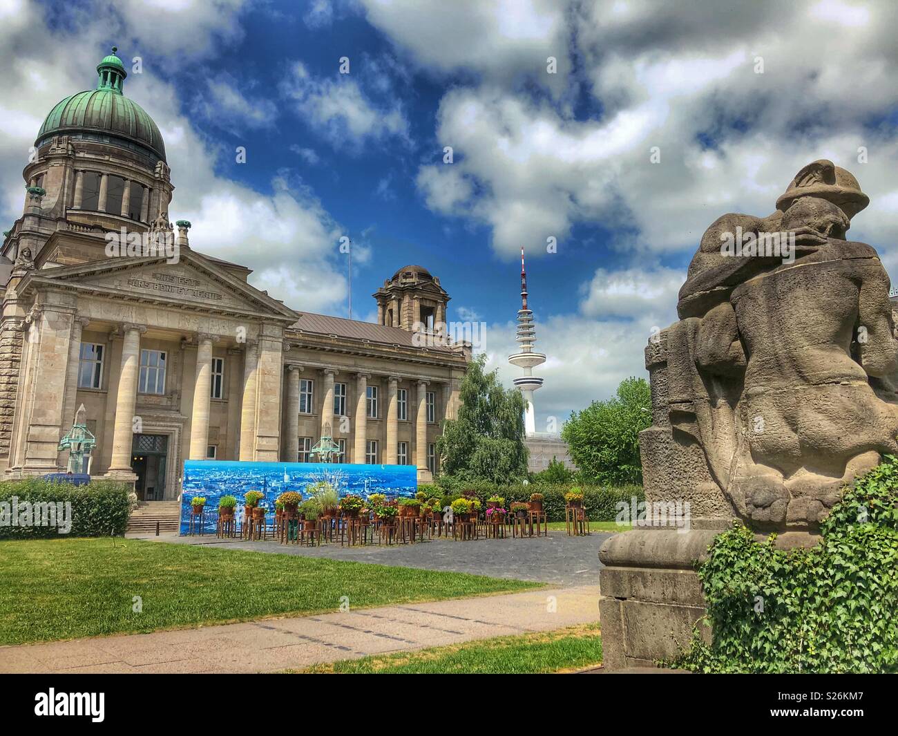 Justice building in Hamburg, northern Germany. - Smartphone Captured Stock Image
