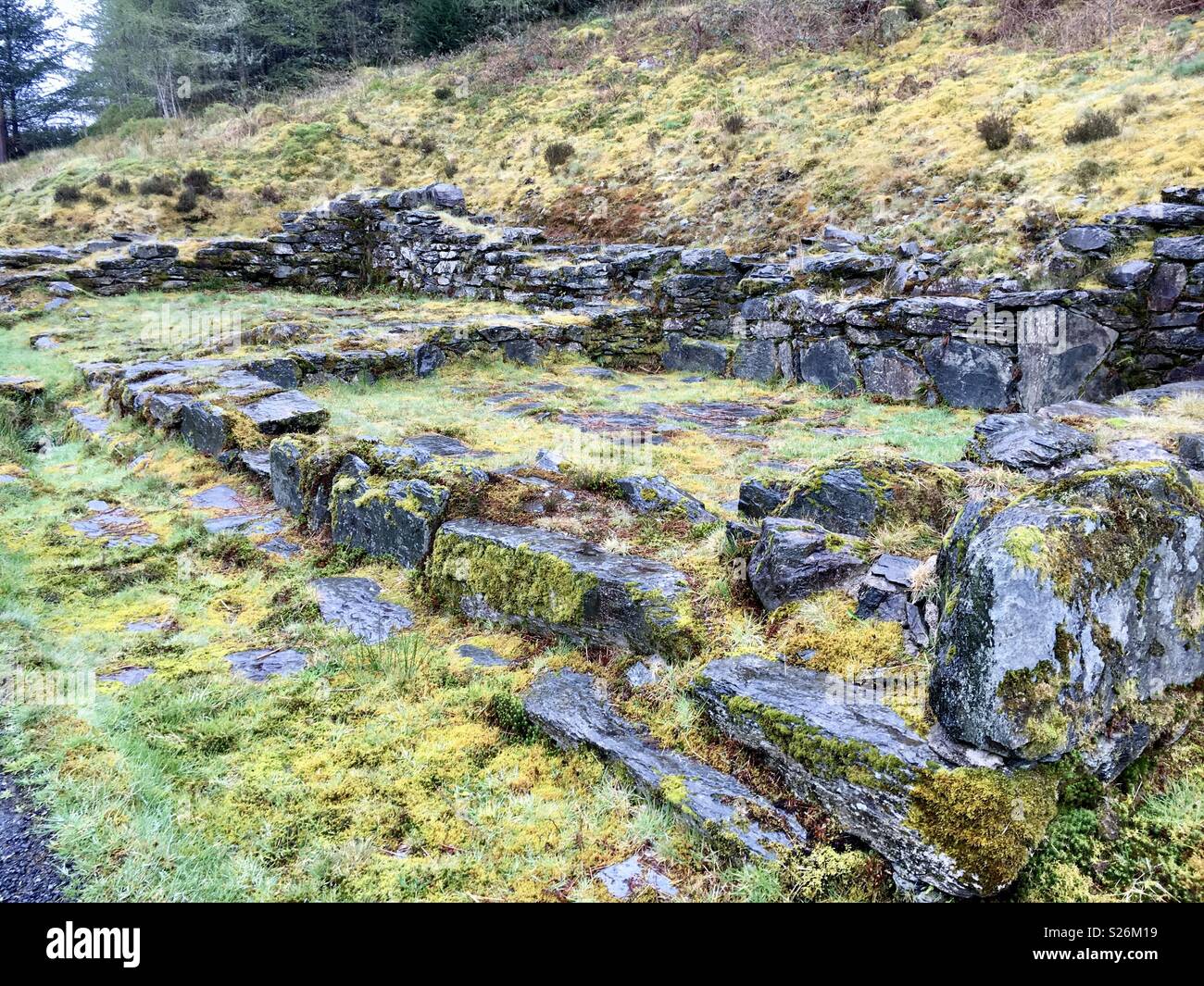 Snowdonia lost village - Smartphone Captured Stock Image