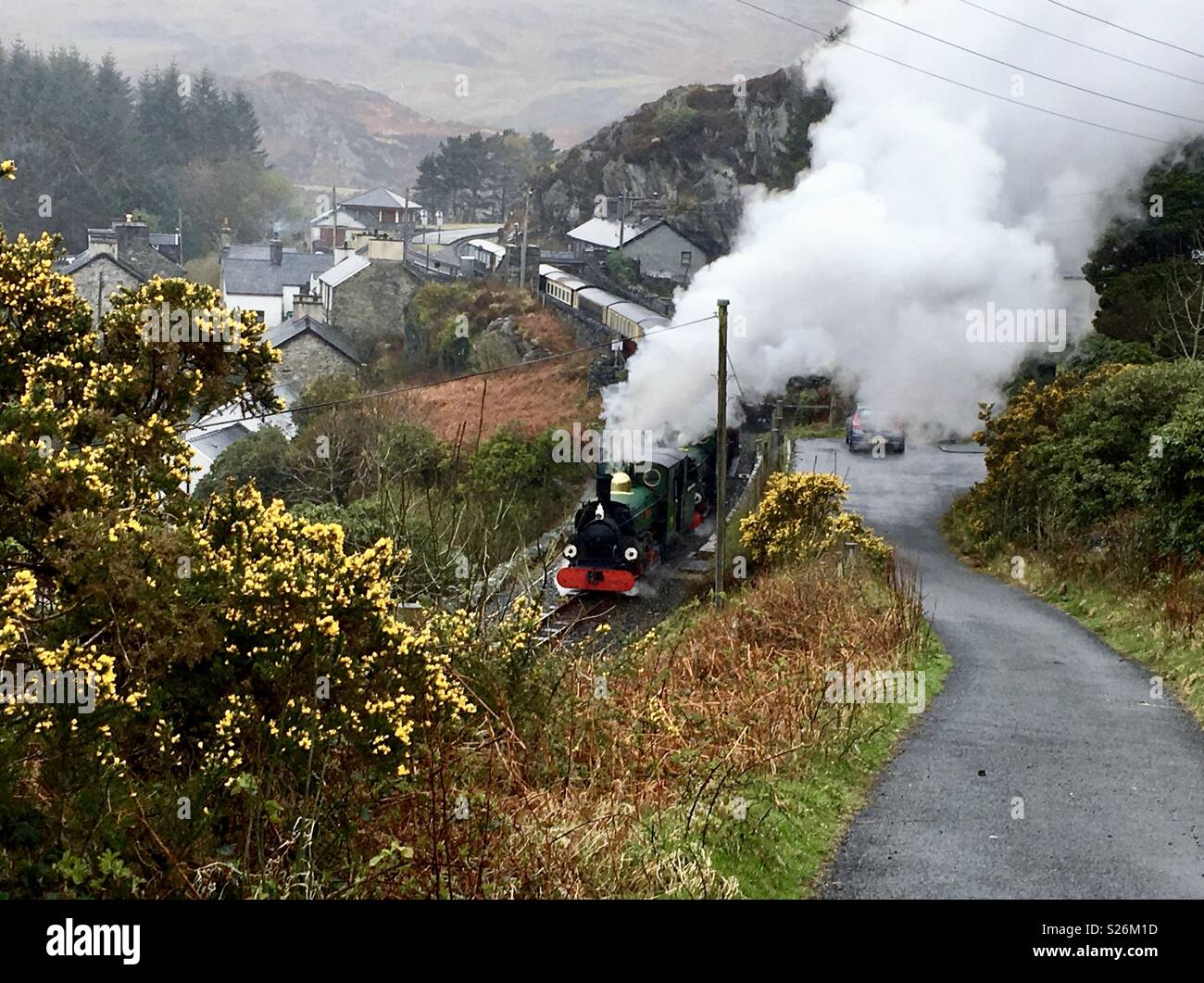 Blaenau Ffestiniog railway Stock Photo Alamy