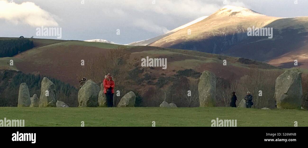 Castlerigg stone circle Lake District - Smartphone Captured Stock Image