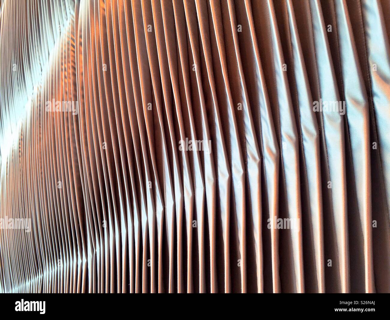 Textured pleated fabric close up - Smartphone Captured Stock Image