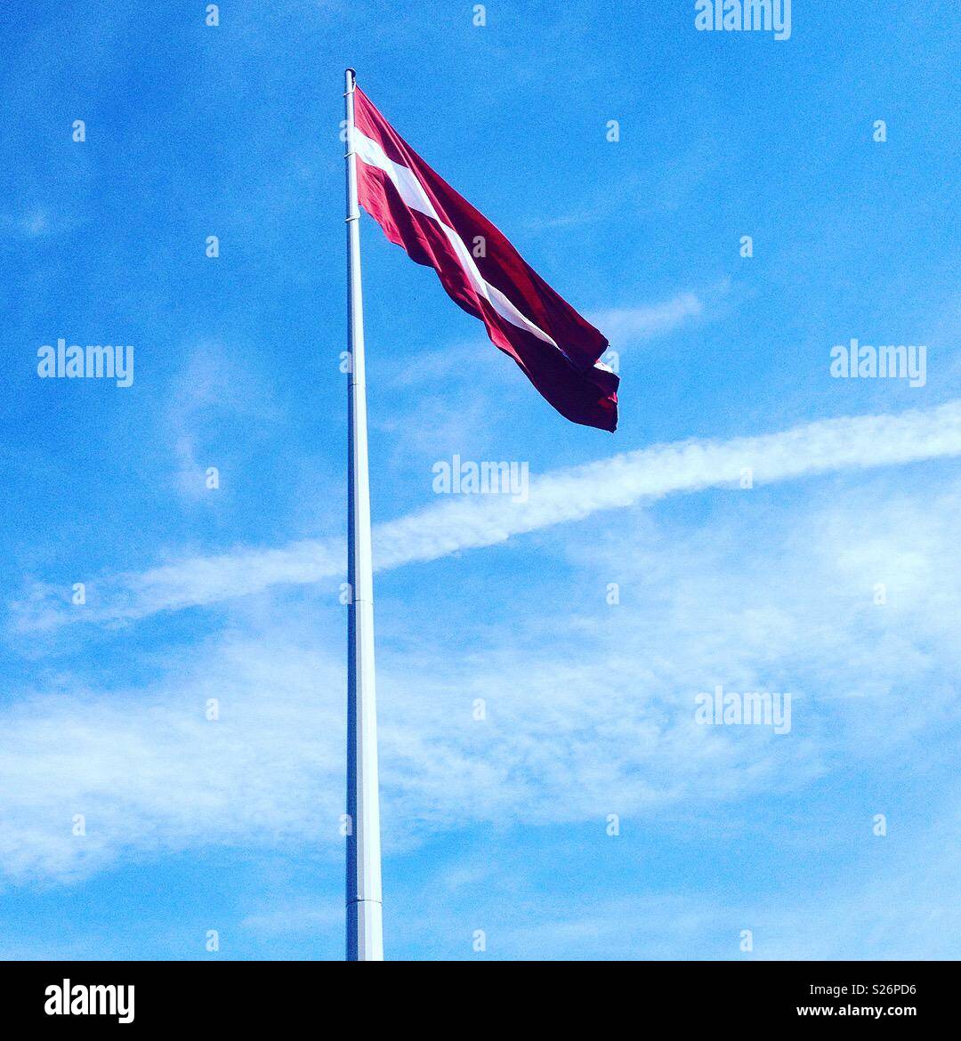 Latvia flag Stock Photo