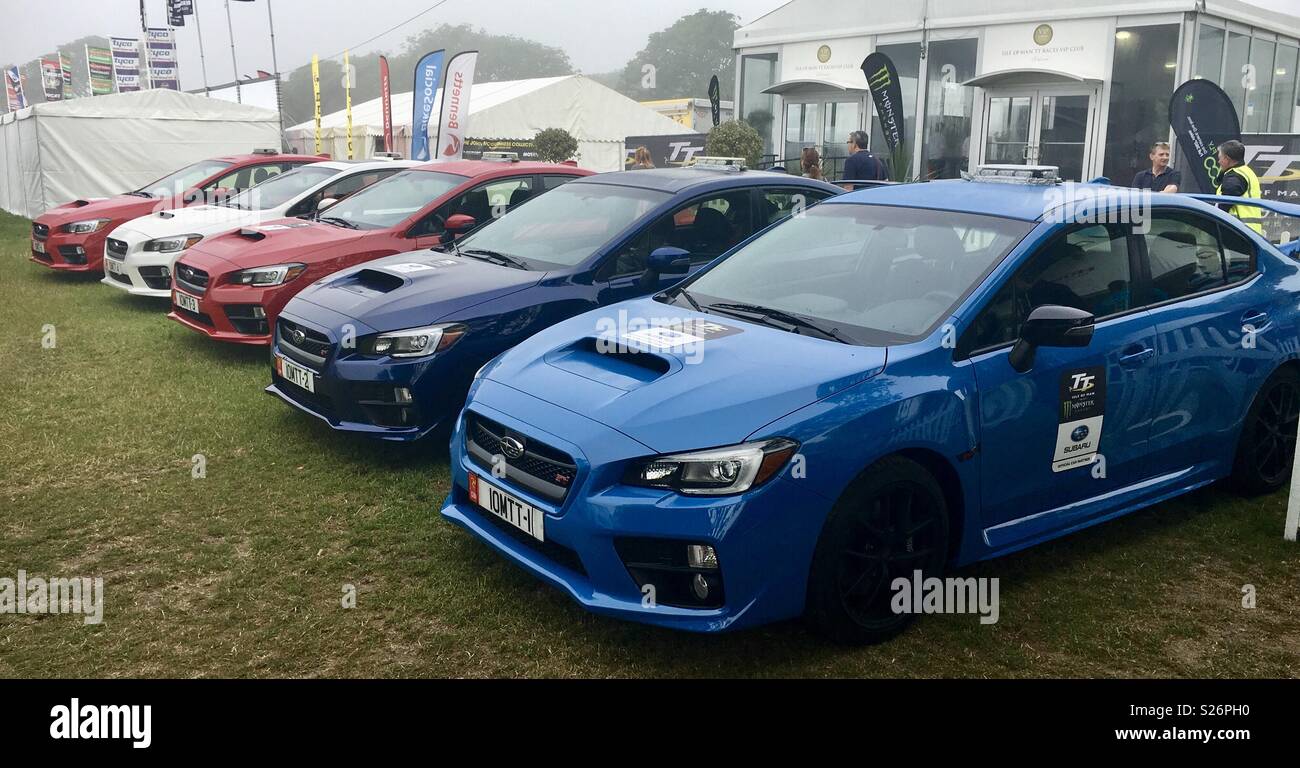 Rally cars Isle of Man TT 2016 - Smartphone Captured Stock Image