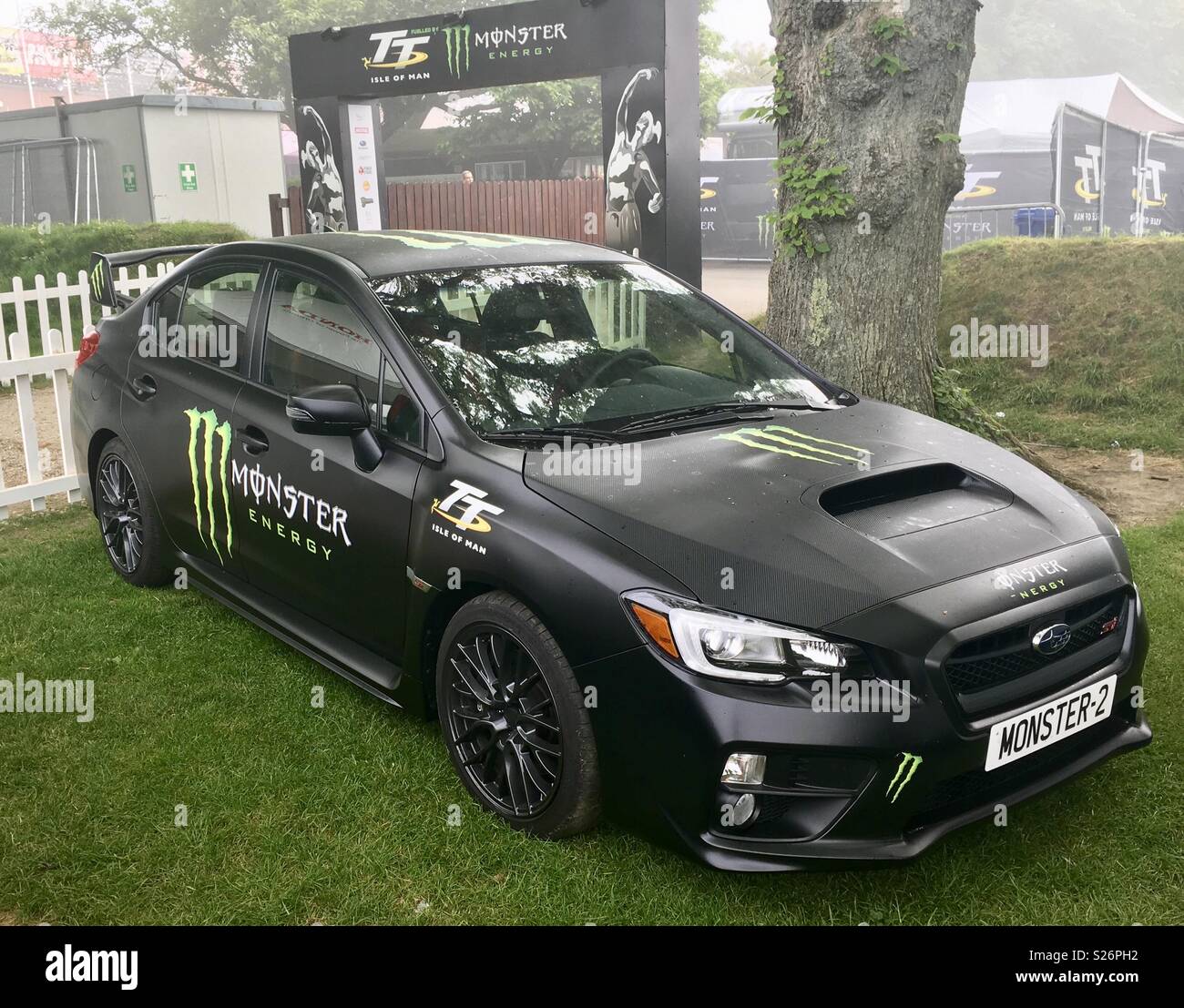 Monster rally car Isle of Man TT 2016 - Smartphone Captured Stock Image