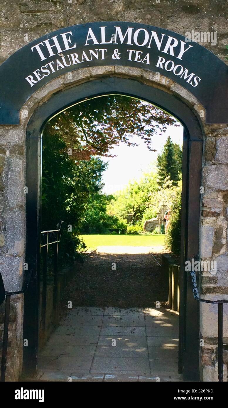 The Almonry Tea Room Gardens, Ely Stock Photo Alamy