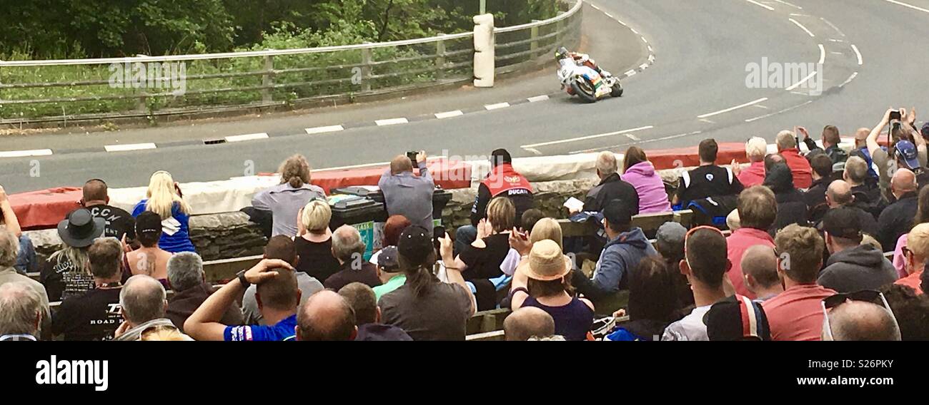 Isle of Man tt 2016 - Smartphone Captured Stock Image