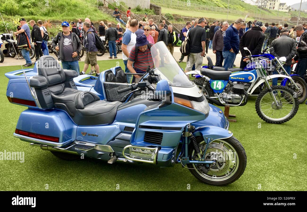 Peel bike show Isle of Man tt 2016 - Smartphone Captured Stock Image