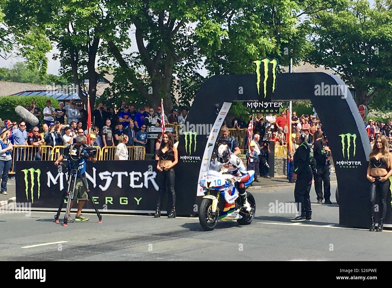 Isle of Man tt 2016 - Smartphone Captured Stock Image