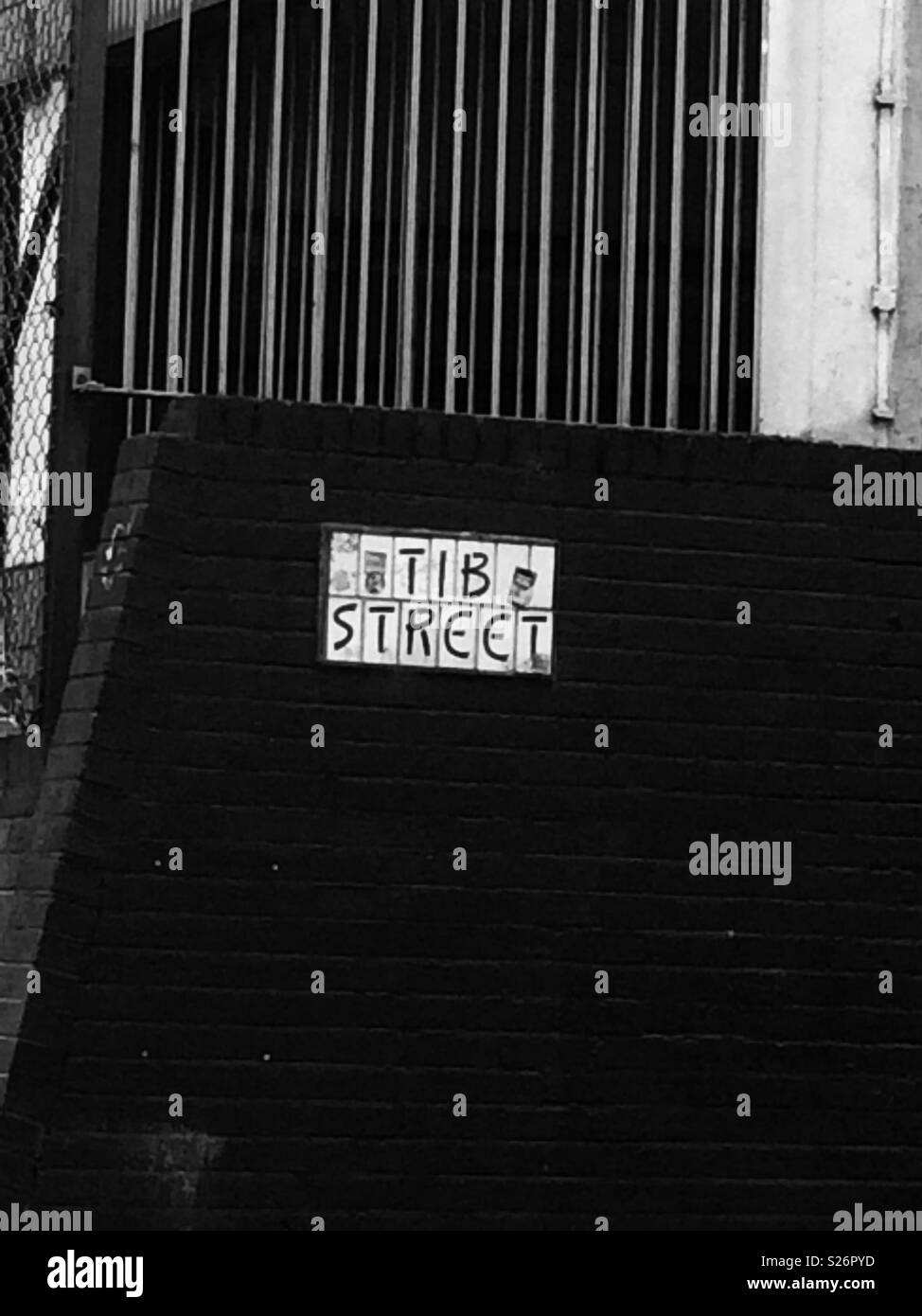Tib Street sign, Manchester Stock Photo