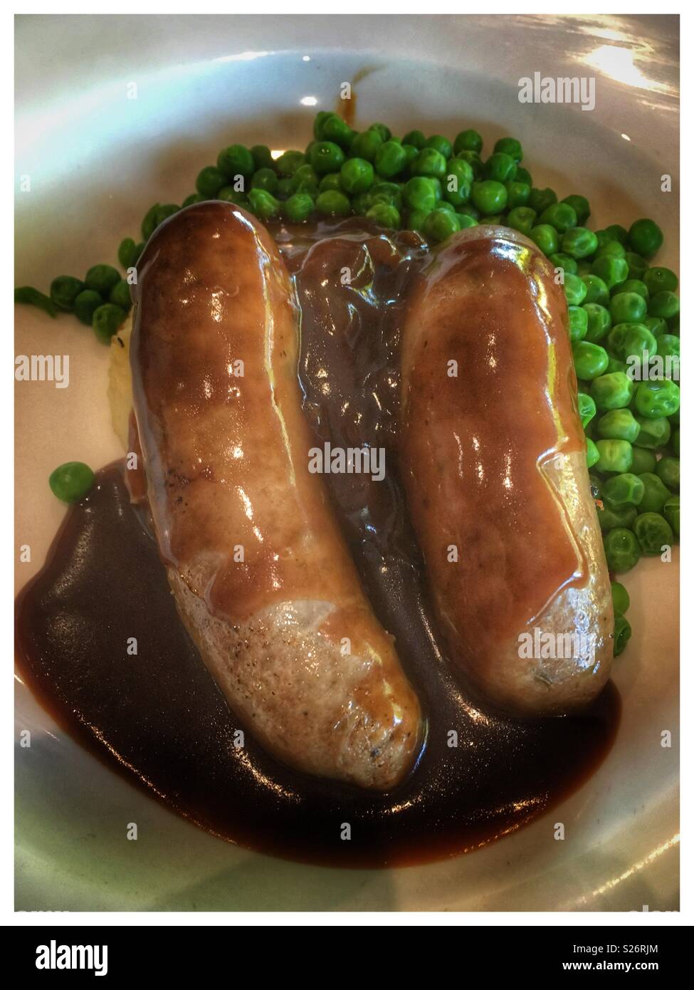 Bangers and Mash Stock Photo Alamy