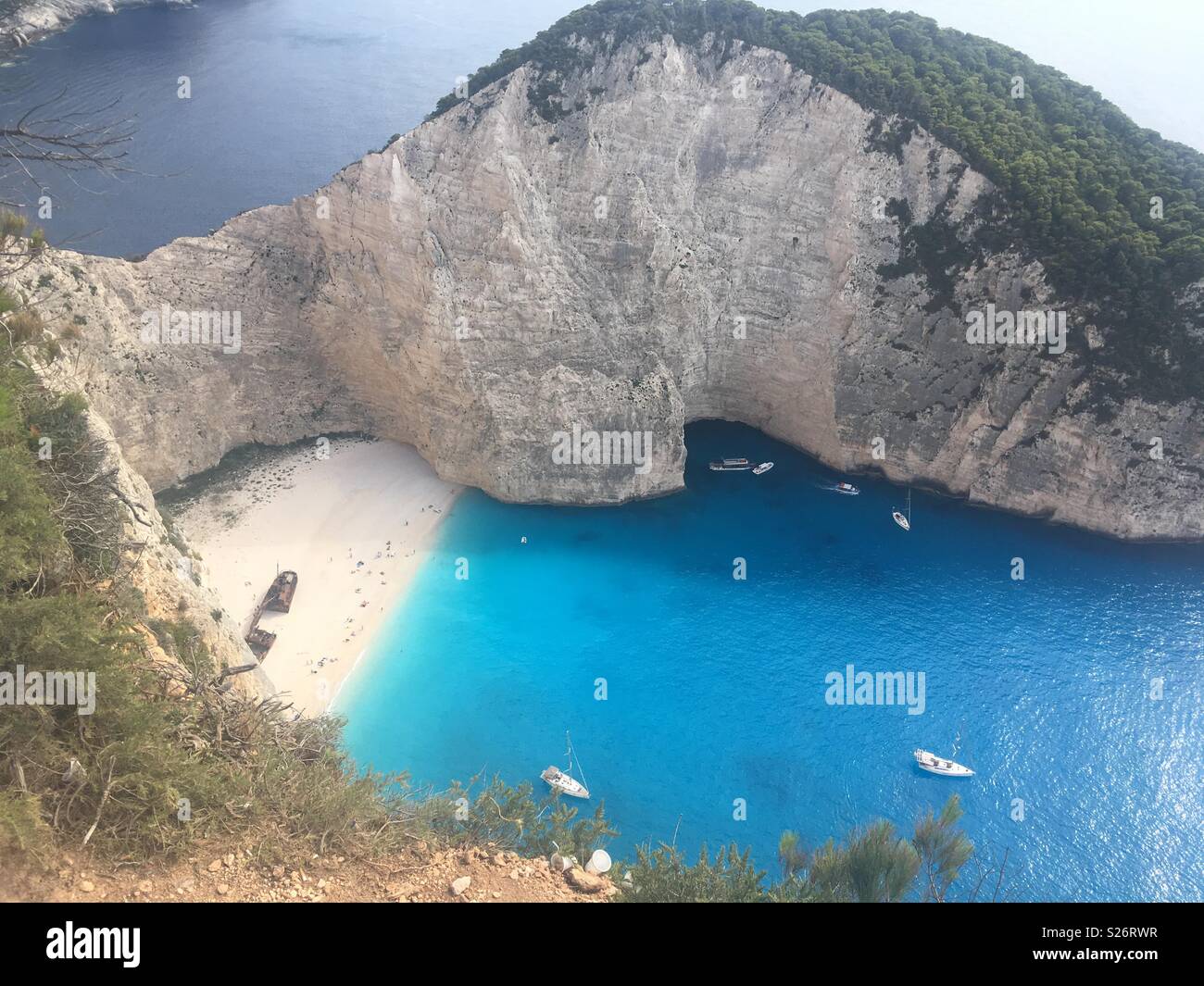 Zante ship wreck Stock Photo Alamy