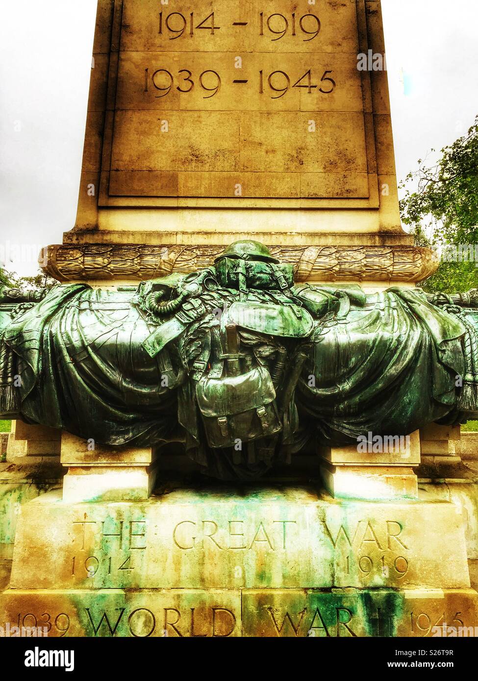 War memorial Ipswich Suffolk England - Smartphone Captured Stock Image