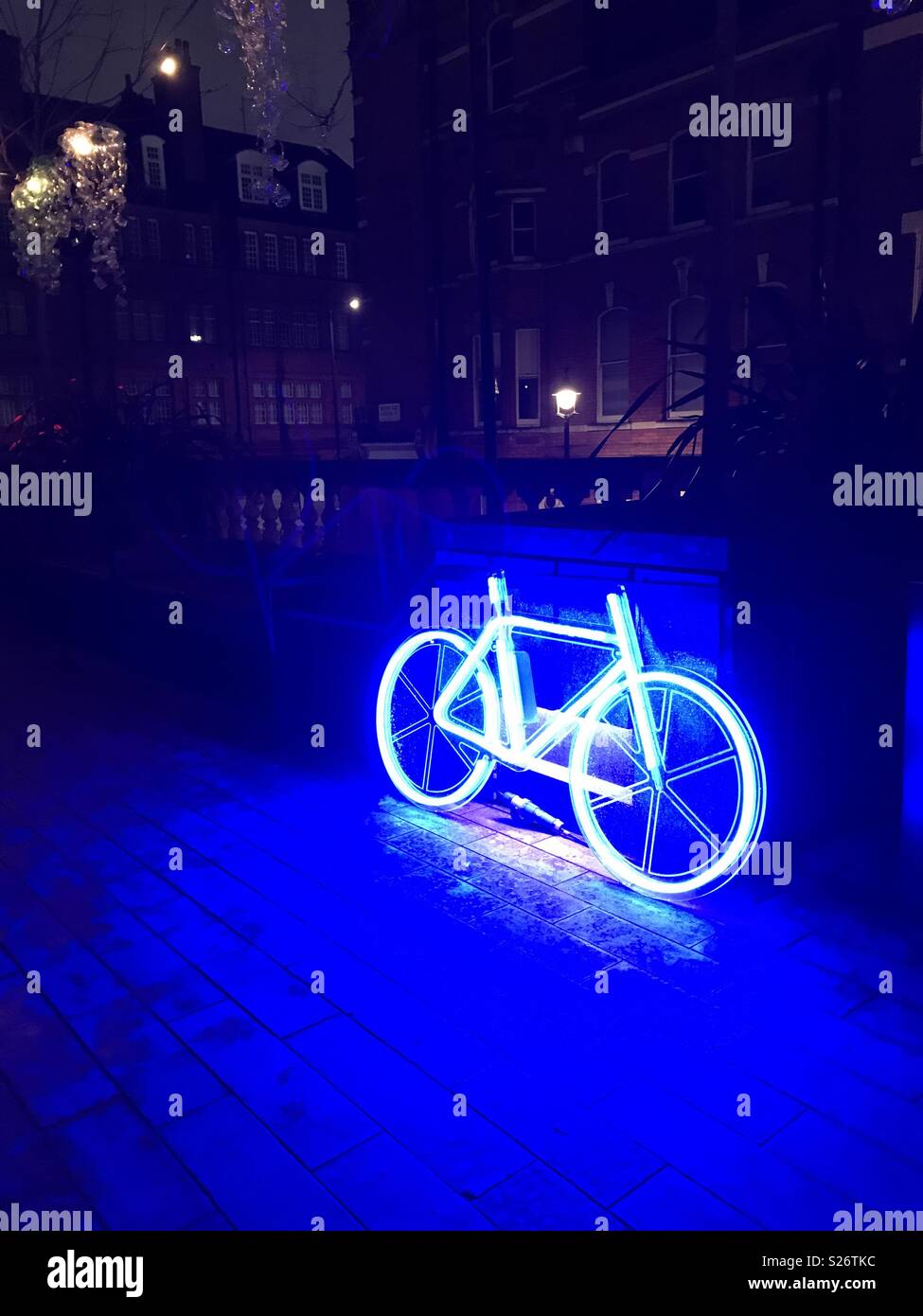 Bike light art Stock Photo Alamy