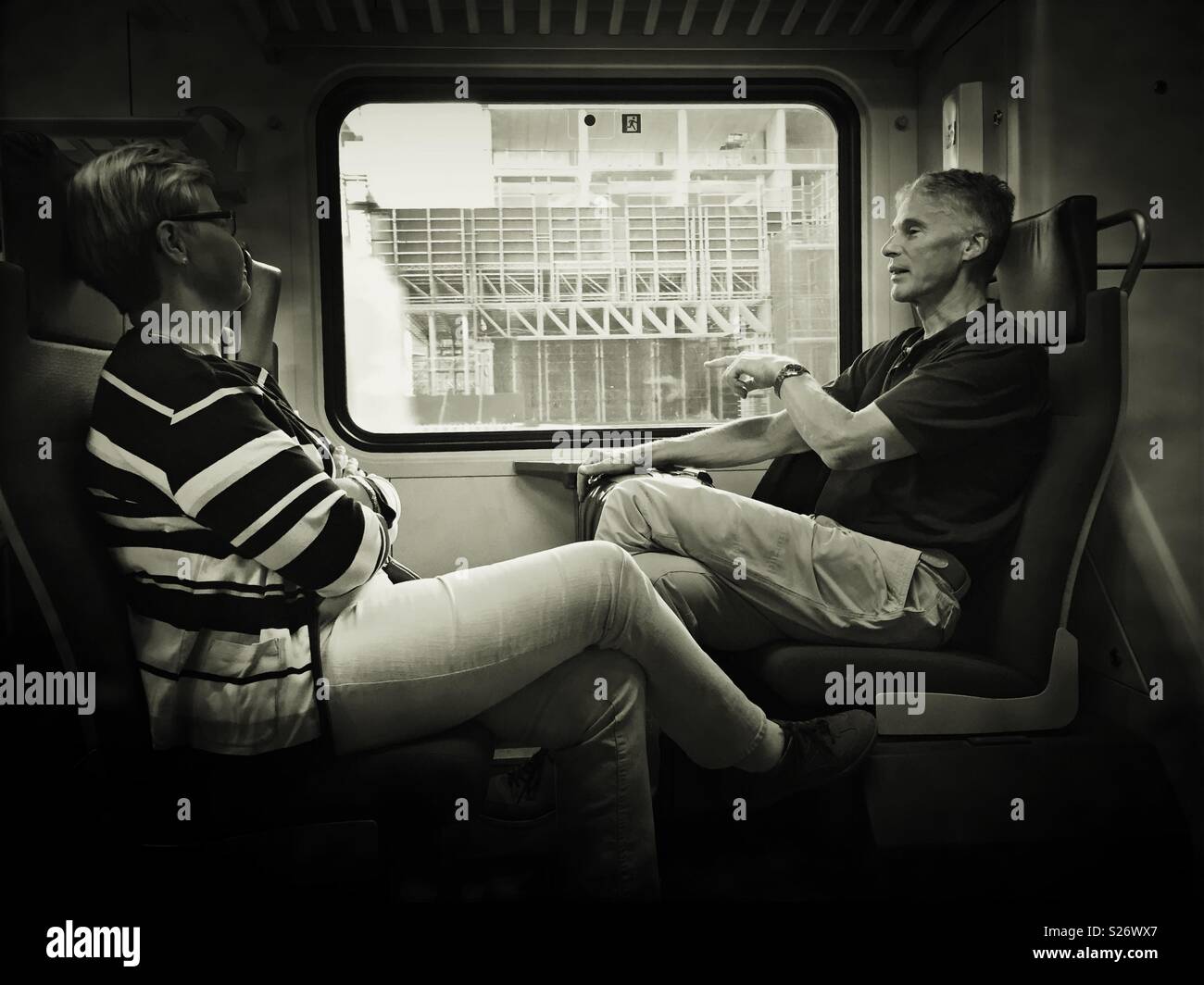 Traveling Couple - Smartphone Captured Stock Image