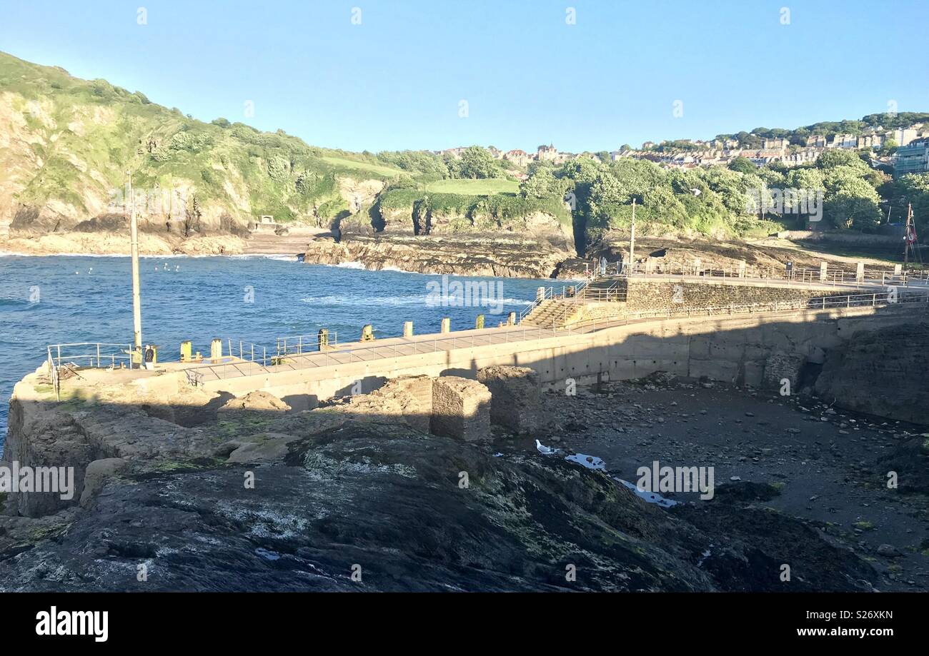 Ilfracombe harbour - Smartphone Captured Stock Image