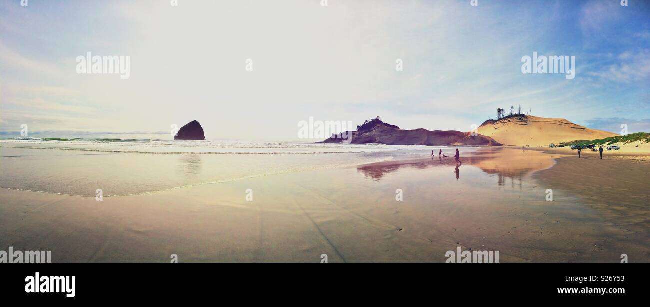 Cape Kiwanda State Natural Area, Three Capes Scenic Loop, Pacific City, Oregon, United States. - Smartphone Captured Stock Image