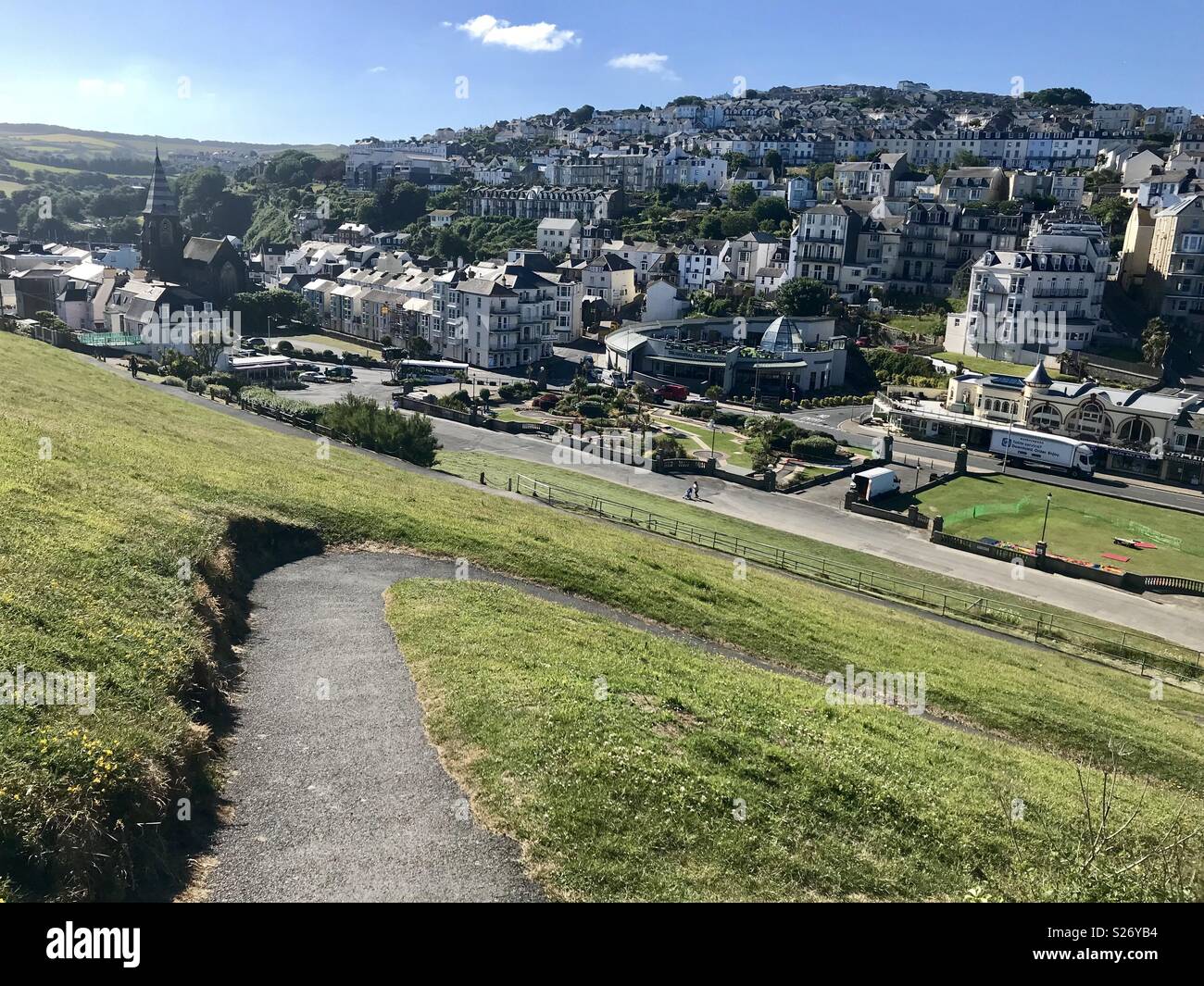 Ilfracombe zigzag path Stock Photo