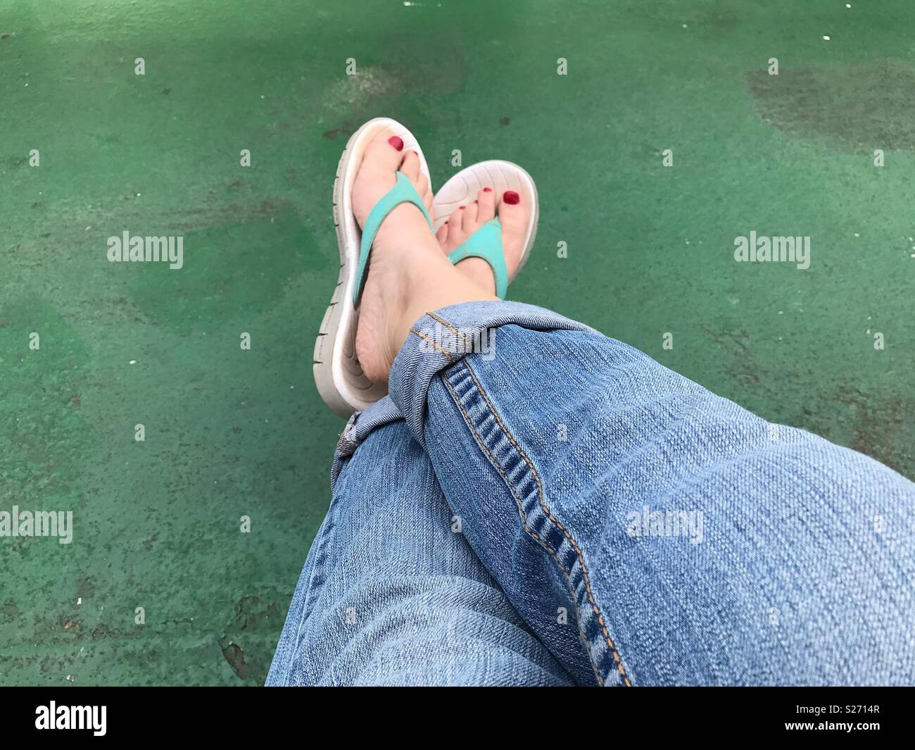 Summer toes Stock Photo