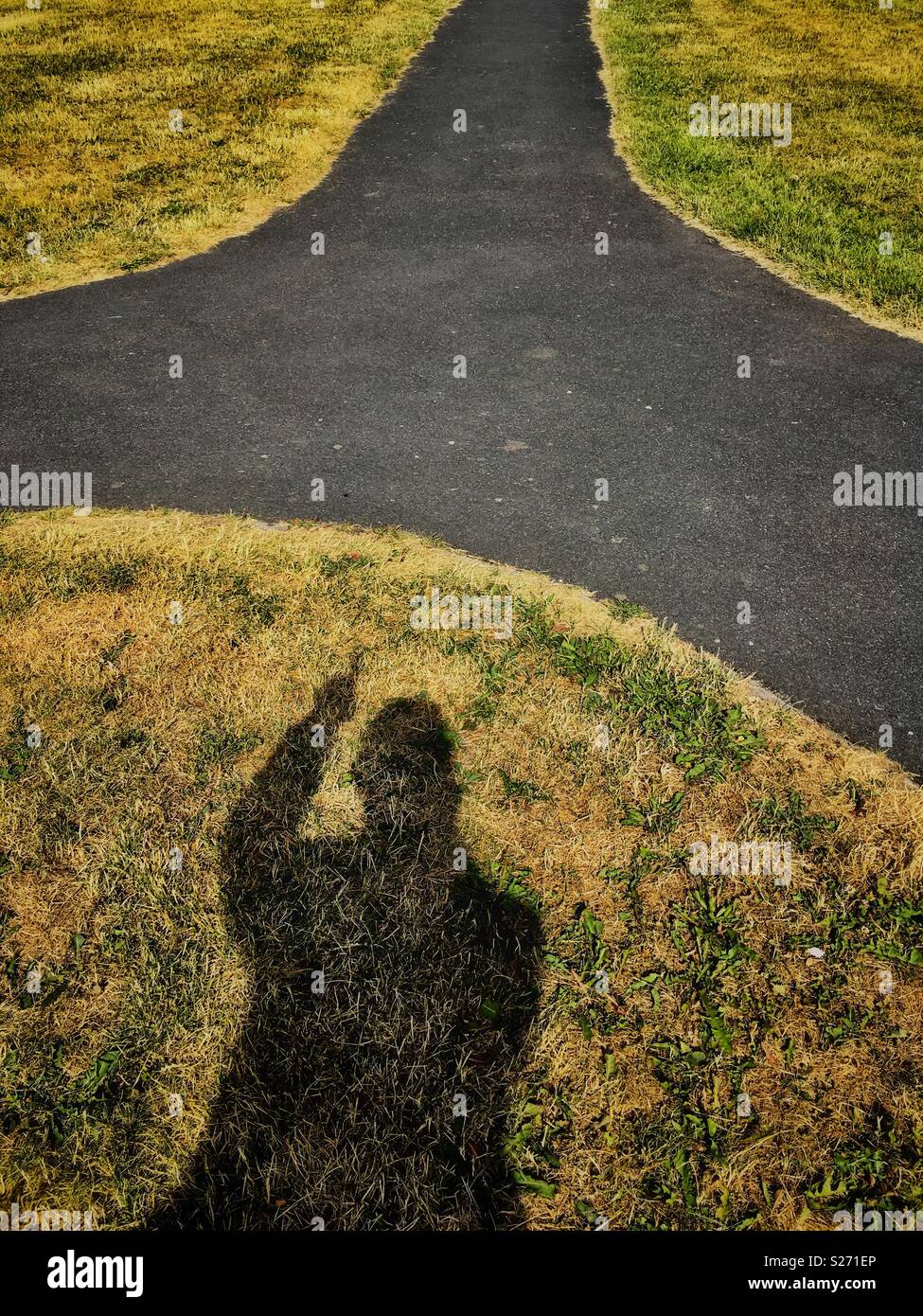 Which way - Smartphone Captured Stock Image