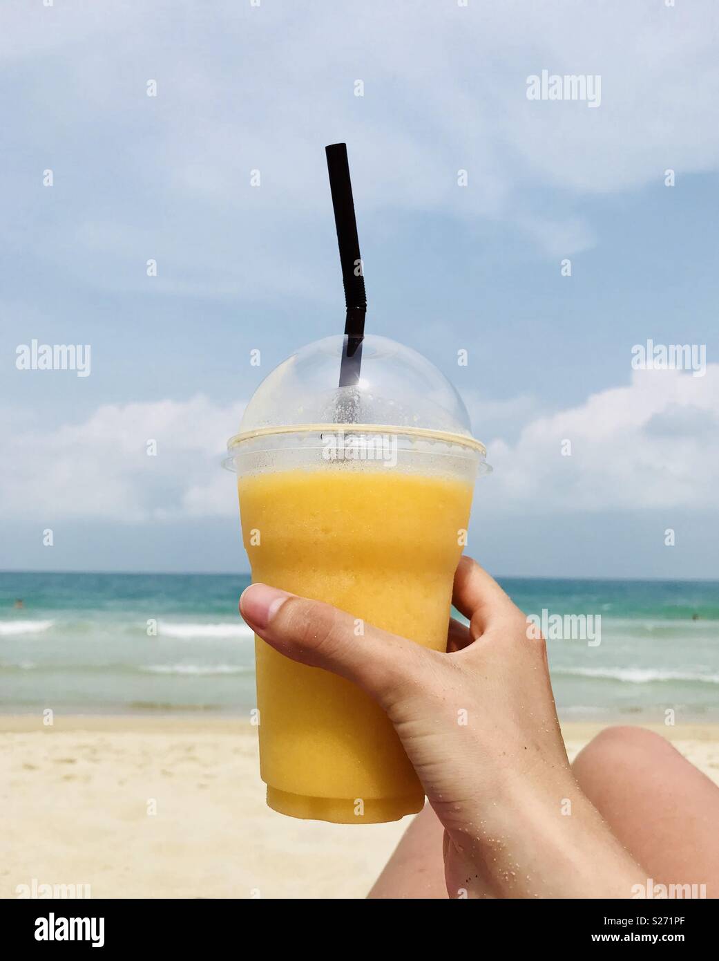 Juice on the beach in Thailand Stock Photo Alamy