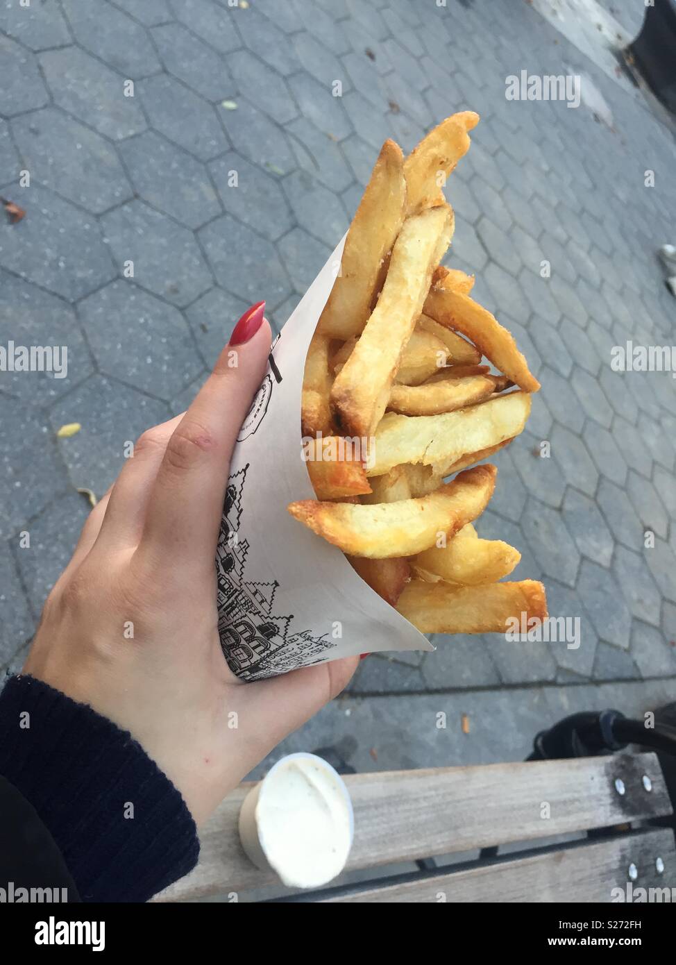 Fries in cone hires stock photography and images Alamy