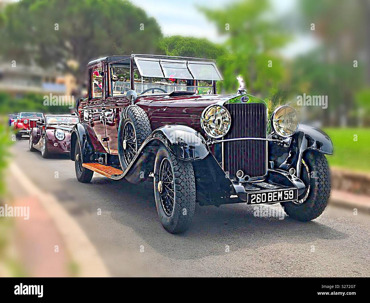 Cannes Côte d“Azur Autos Motos Rétro 24.06.2018. - Smartphone Captured Stock Image