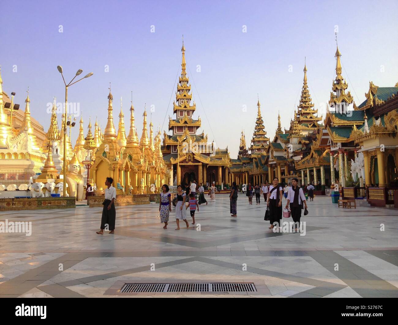 Shwedagon Pagoda main stupa gold dome domed buddhist buddhism monument
