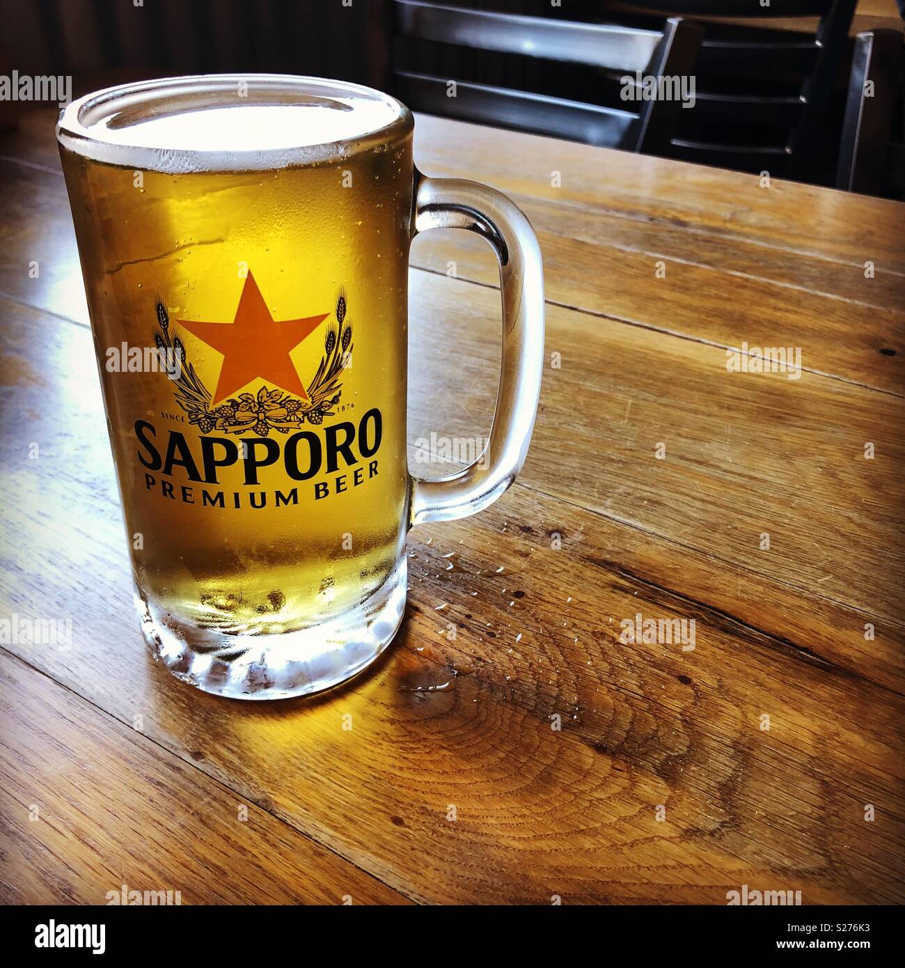 Vintage Sapporo Beer Glass Beer Mugs 