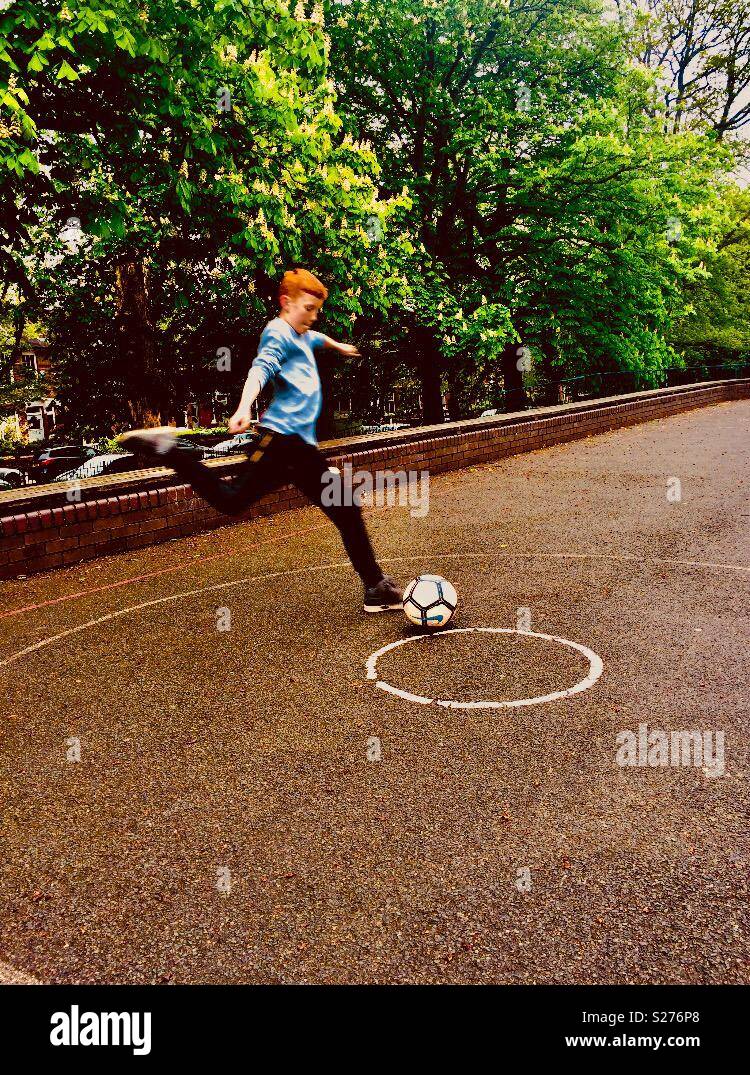 Football,kids playing, exercise, goal Stock Photo Alamy