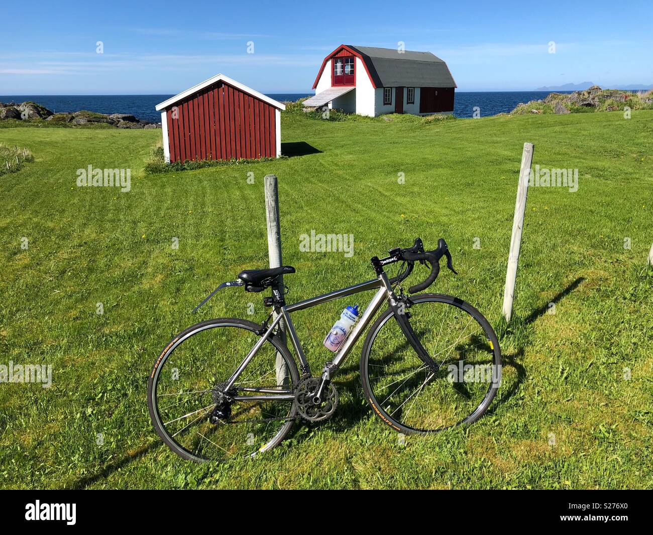 Cycling in Norway - Smartphone Captured Stock Image