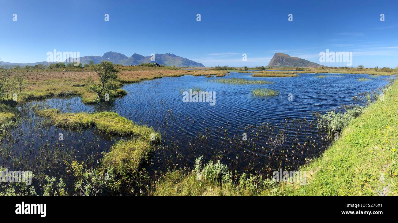Norwegian fresh water lake in the mountains - Smartphone Captured Stock Image