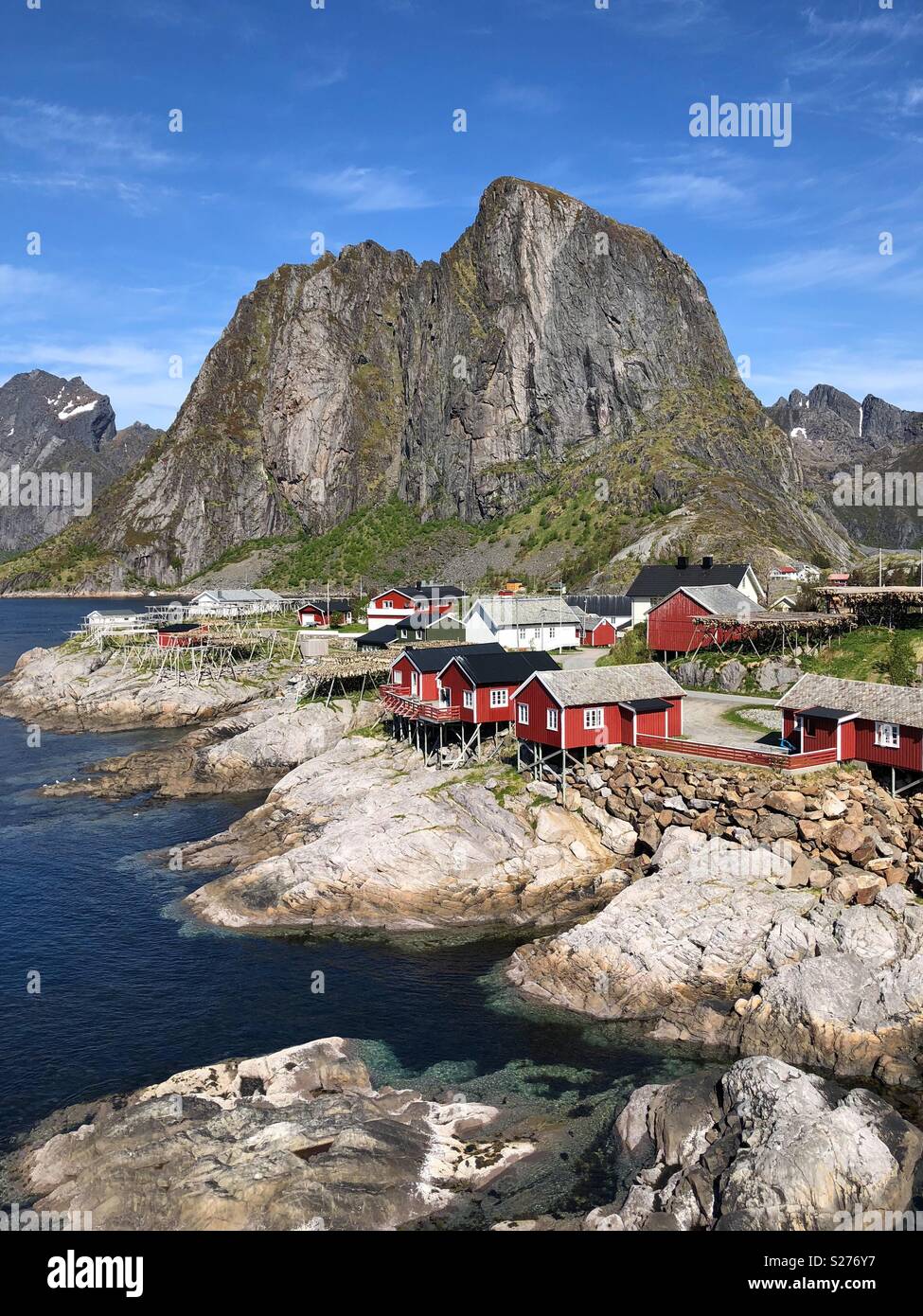 Hamnøy Fishing village Norway - Smartphone Captured Stock Image