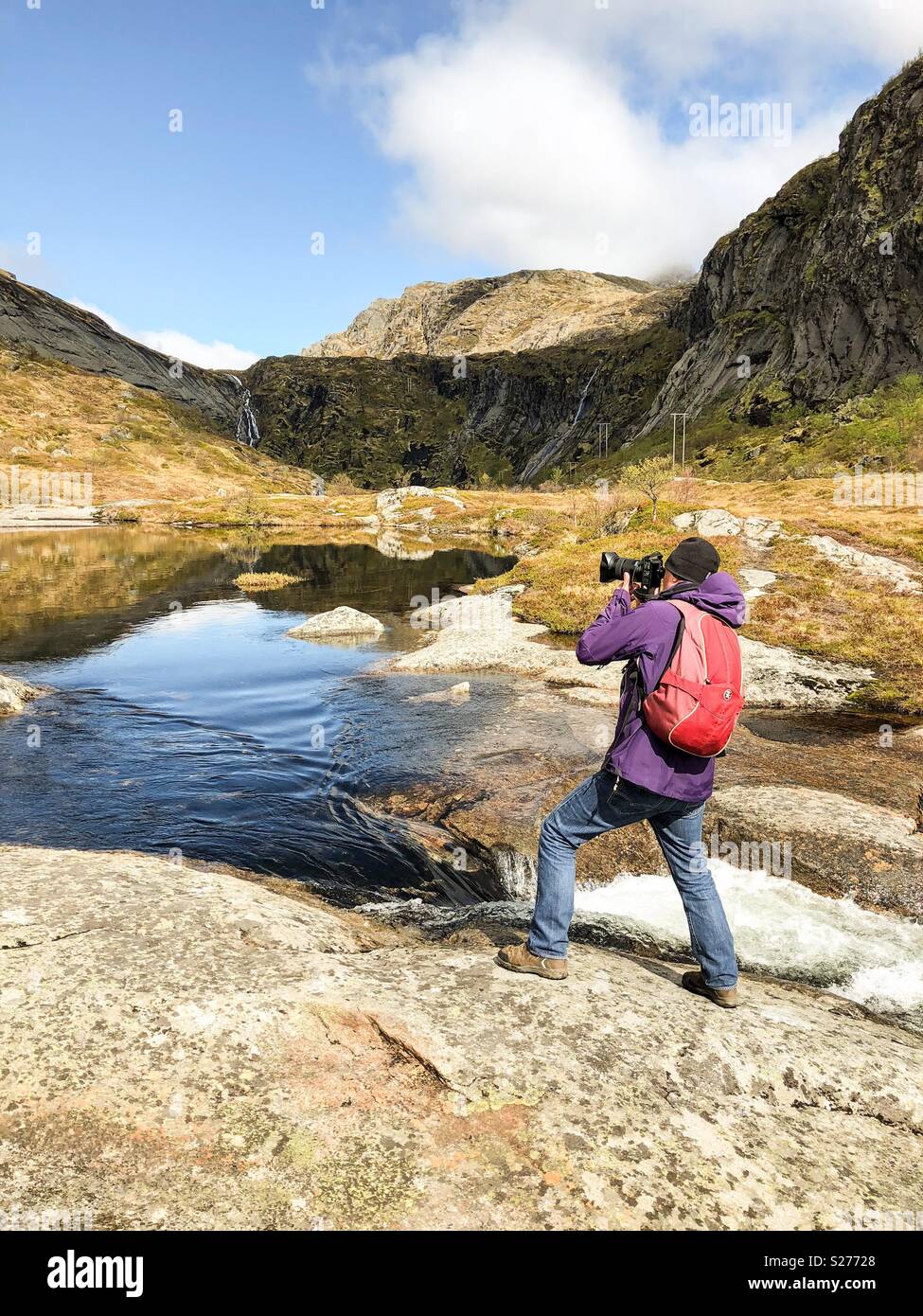 Photographing the landscape in Norway Stock Photo