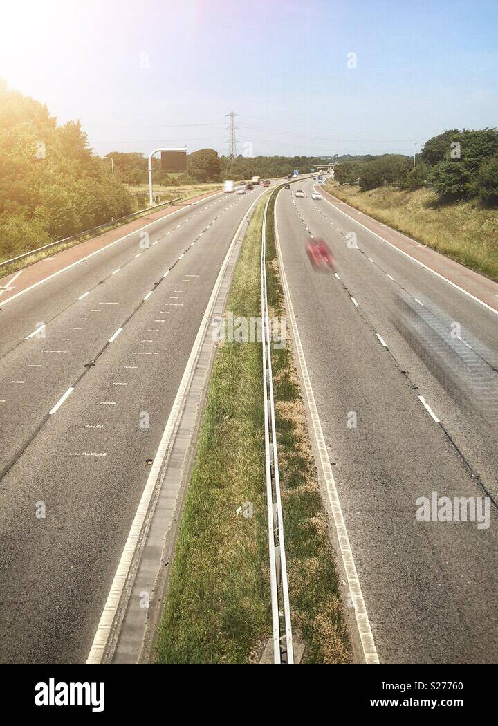 M6 motorway Lancashire. Credit: Lee Ramsden / Alamy Stock Photo