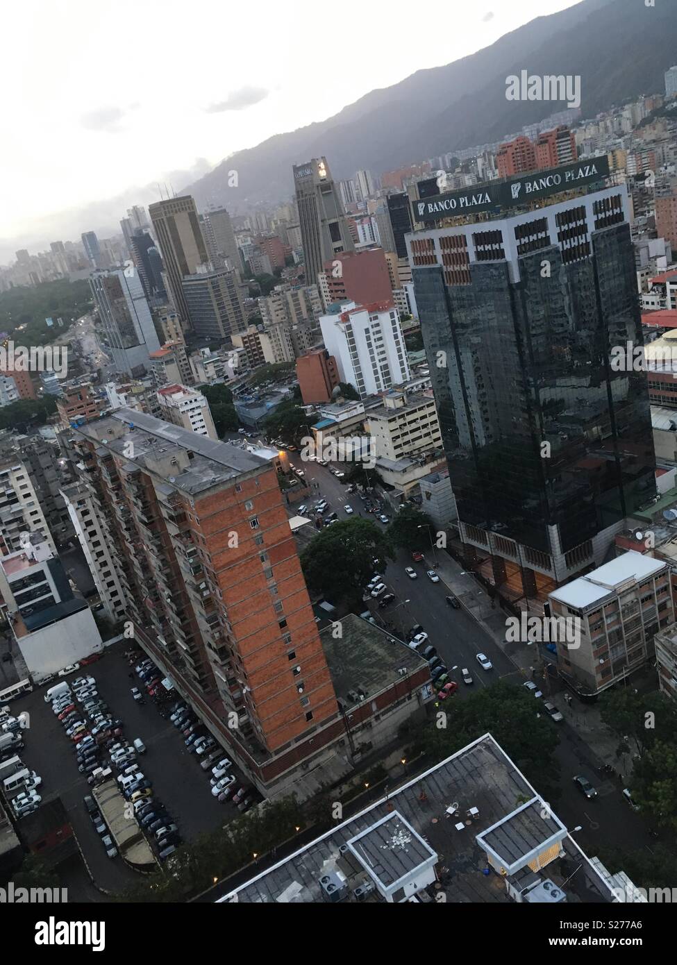 The Sabana Grande Area in Caracas. Banco Plaza Tower. Vicente Quintero Stock Photo