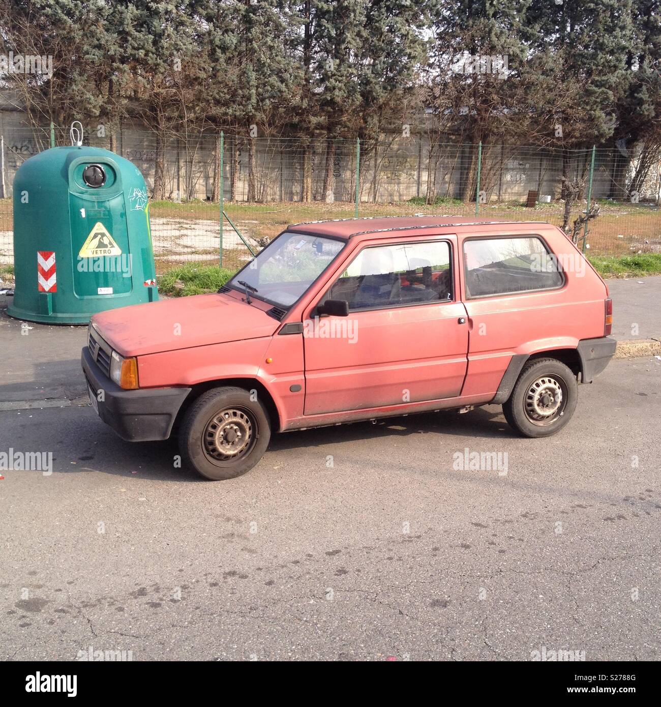 Old FIAT Panda in Milan Stock Photo - Alamy