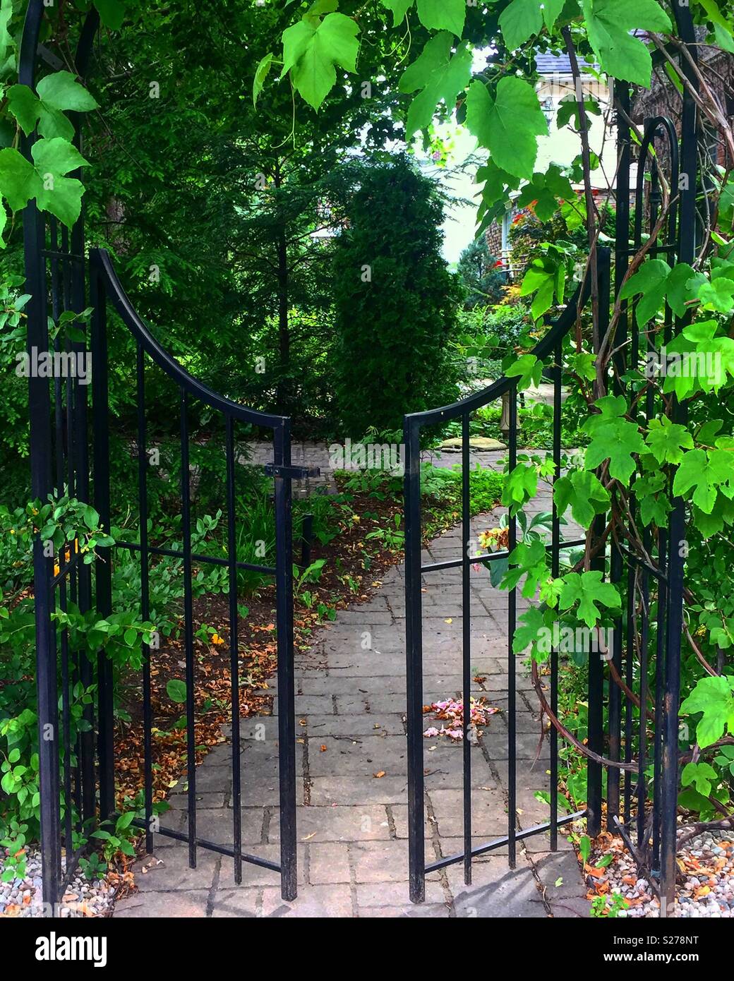 The Gates of the Garden Stock Photo Alamy