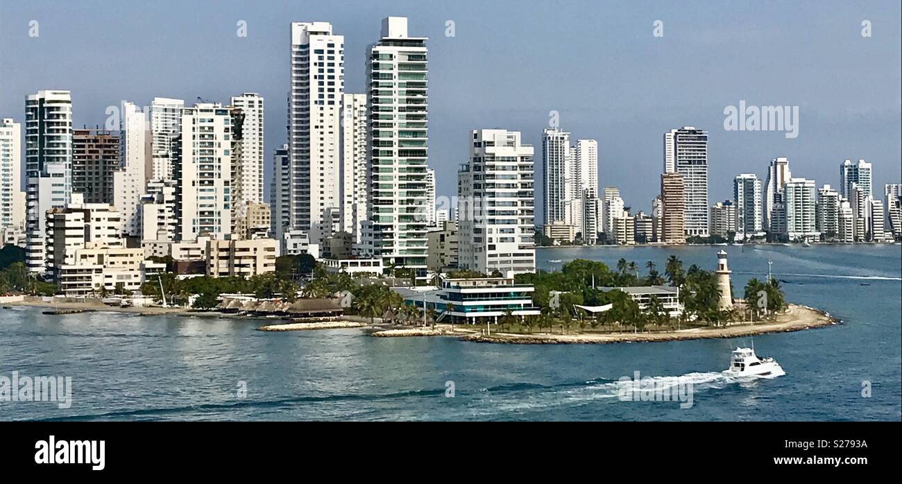 Cartagena skyline Colombia Stock Photo