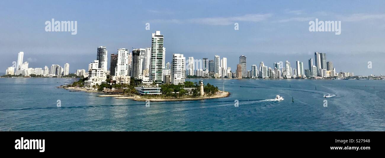 Cartagena Colombia skyline Stock Photo